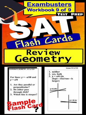 cover image of SAT Test Prep Geometry Review—Exambusters Flash Cards—Workbook 9 of 9